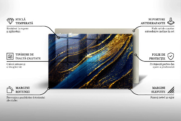 Herdabdeckung Marineblaue Abstraktion