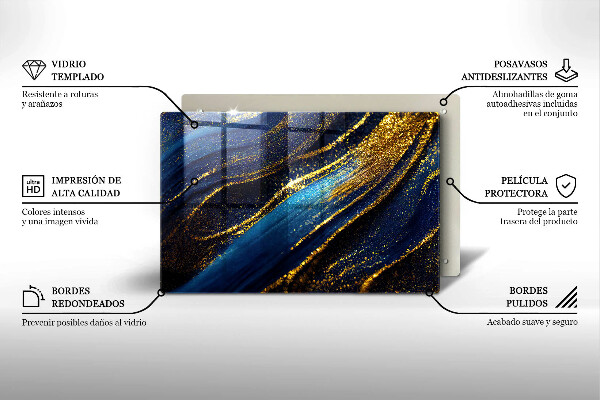 Herdabdeckung Marineblaue Abstraktion