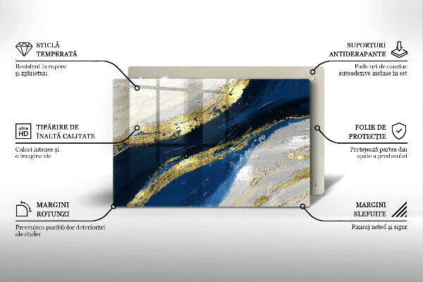 Herdabdeckung Textur mit Gold