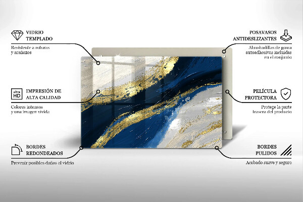 Herdabdeckung Textur mit Gold