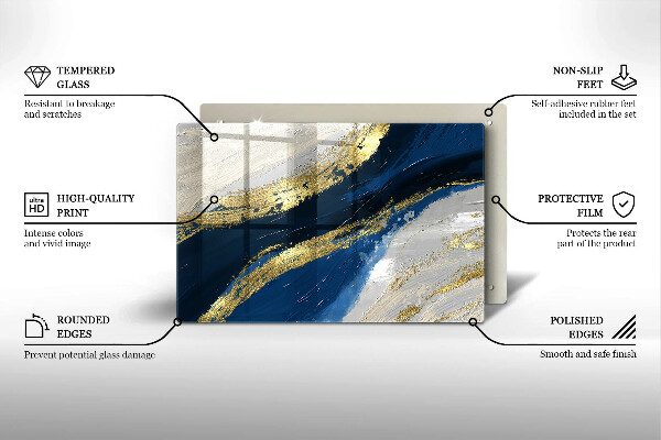 Herdabdeckung Textur mit Gold