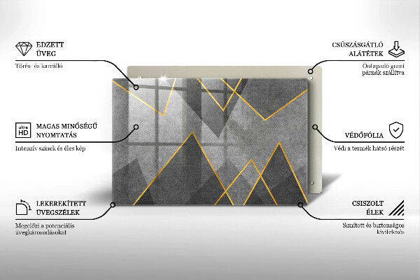 Herdabdeckung Scharfe Formen