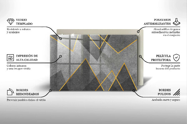 Herdabdeckung Scharfe Formen
