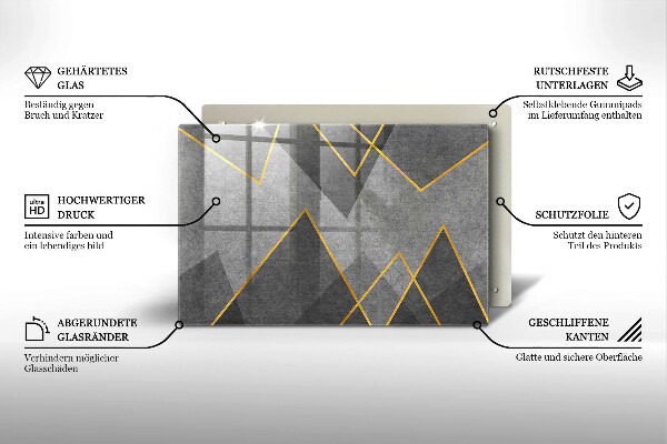 Herdabdeckung Scharfe Formen