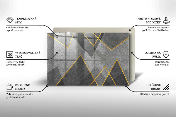 Herdabdeckung Scharfe Formen