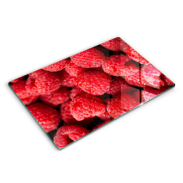Herdabdeckplatte glas Himbeerfrucht