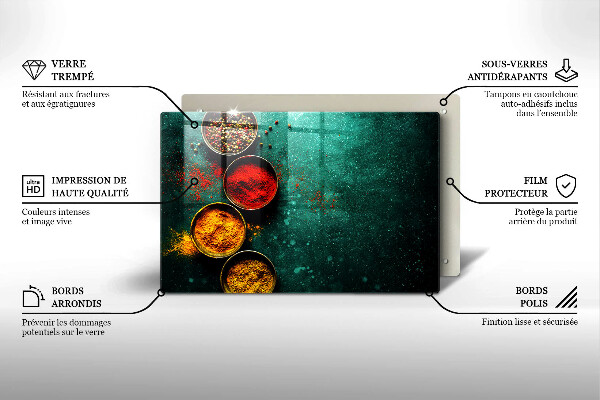 Herdabdeckplatte glas Orientalische Gewürze