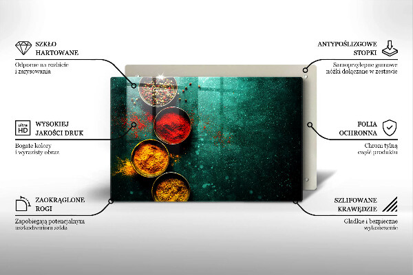 Herdabdeckplatte glas Orientalische Gewürze