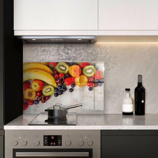 Herdabdeckplatte glas Feiertagsfrüchte