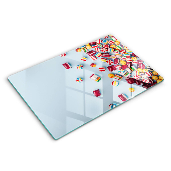 Herdabdeckplatte glas Bunte Bonbons