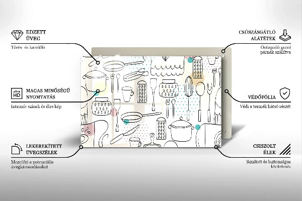 Herdabdeckplatte glas Küchenzubehör