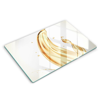 Herdabdeckplatte glas Olivenöl