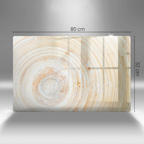 Herdabdeckplatte glas Holzstruktur