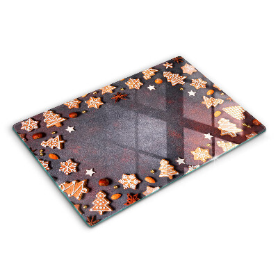 Herdabdeckplatte glas Lebkuchenweihnachten