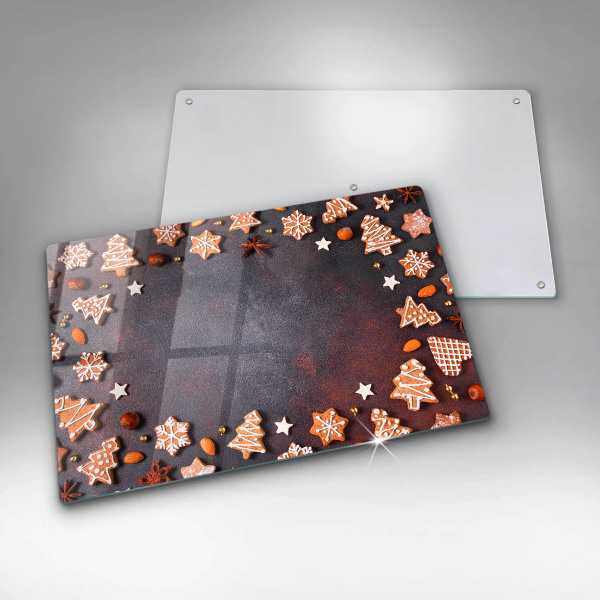 Herdabdeckplatte glas Lebkuchenweihnachten