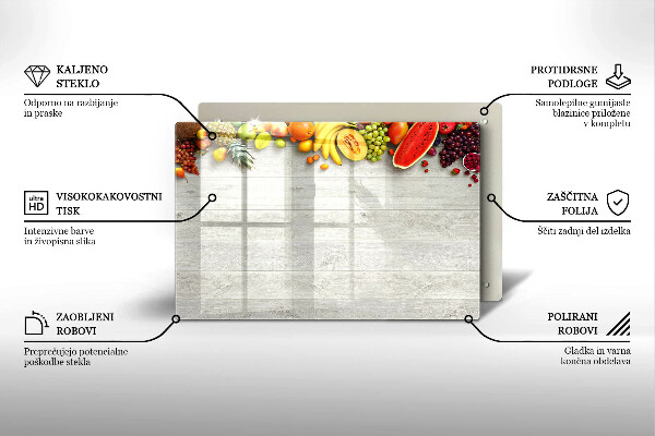 Herdabdeckung Früchte auf Einbänden