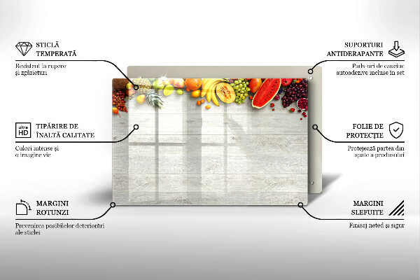 Herdabdeckung Früchte auf Einbänden