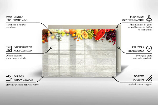 Herdabdeckung Früchte auf Einbänden