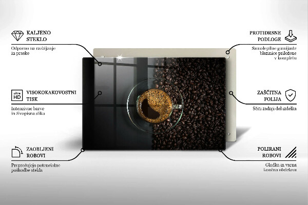 Abdeckung induktionskochfeld Kaffee und Bohnen