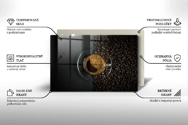 Abdeckung induktionskochfeld Kaffee und Bohnen
