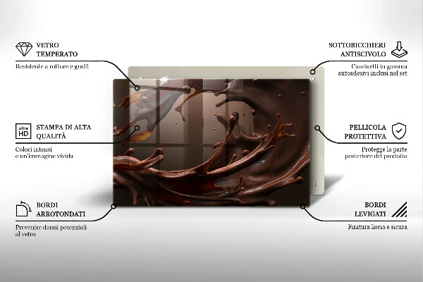 Abdeckung induktionskochfeld Flüssige Schokolade