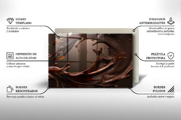 Abdeckung induktionskochfeld Flüssige Schokolade