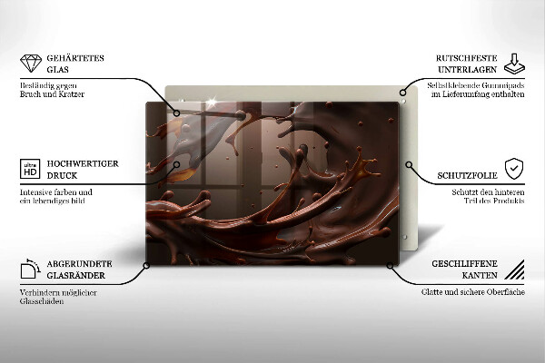 Abdeckung induktionskochfeld Flüssige Schokolade