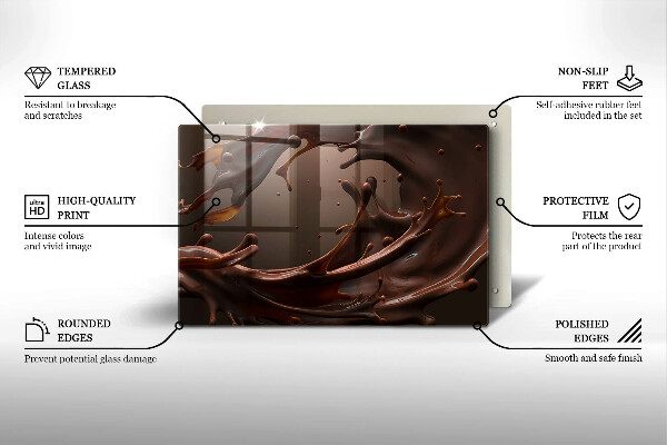 Abdeckung induktionskochfeld Flüssige Schokolade