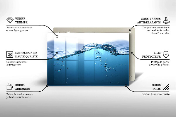 Abdeckung induktionskochfeld Blaues Wasser