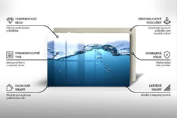 Abdeckung induktionskochfeld Blaues Wasser