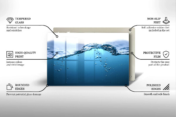 Abdeckung induktionskochfeld Blaues Wasser