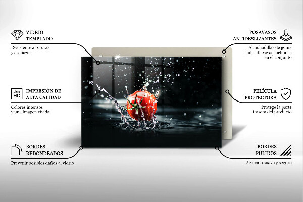 Abdeckung induktionskochfeld Tomate in Wasser