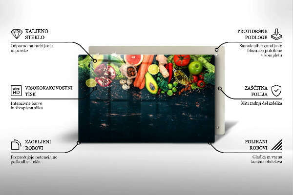Abdeckung induktionskochfeld Früchte und Gemüse