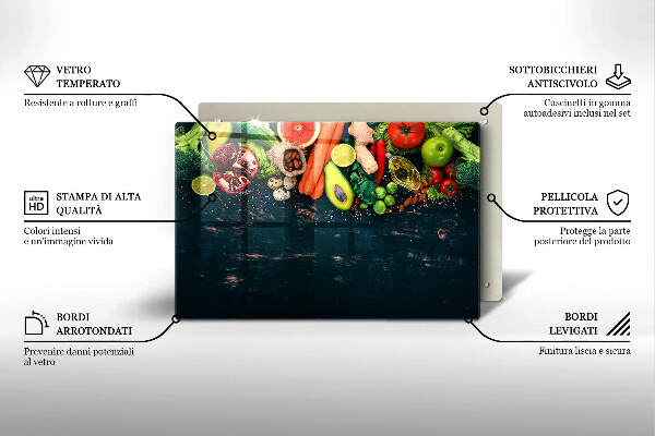 Abdeckung induktionskochfeld Früchte und Gemüse