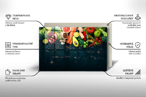 Abdeckung induktionskochfeld Früchte und Gemüse