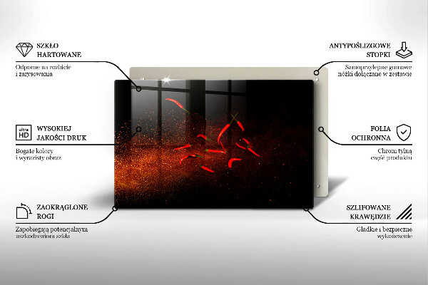 Abdeckung induktionskochfeld Scharfe Chilischoten