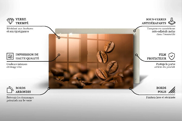 Abdeckung induktionskochfeld Kaffeebohnen