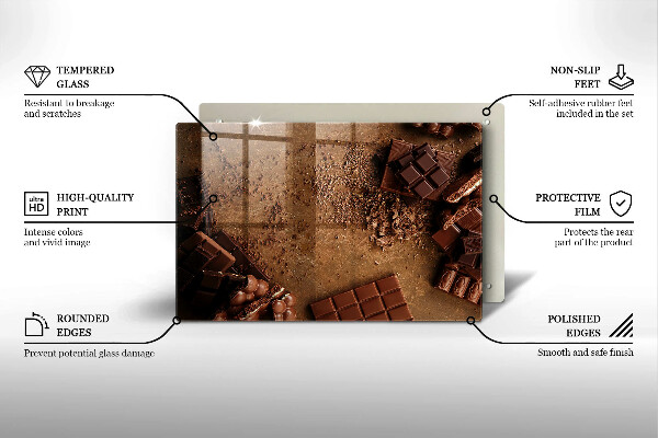 Abdeckung induktionskochfeld Schokoladenbonbons