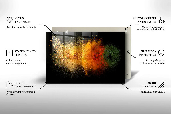 Abdeckung induktionskochfeld Bunte Gewürze