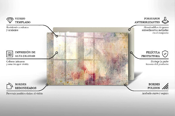 Herdabdeckung Malen Sie den Texturhintergrund