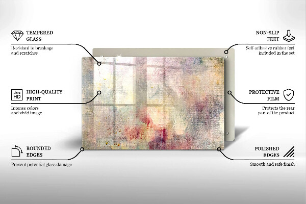 Herdabdeckung Malen Sie den Texturhintergrund