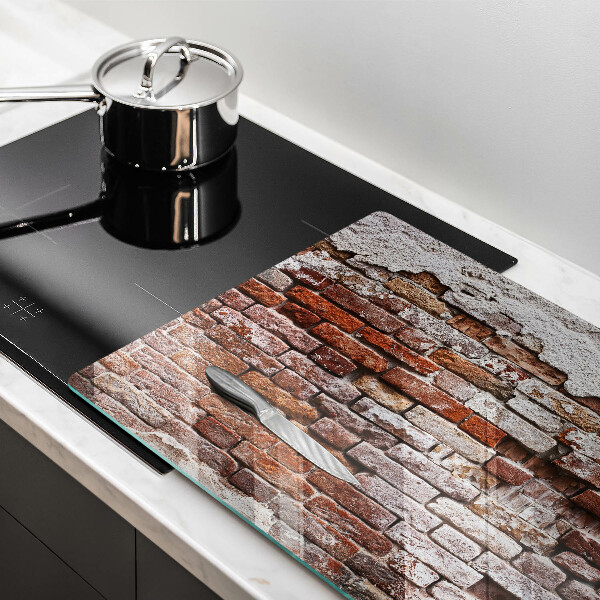 Herdabdeckung Alte Ziegel- und Betonmauer