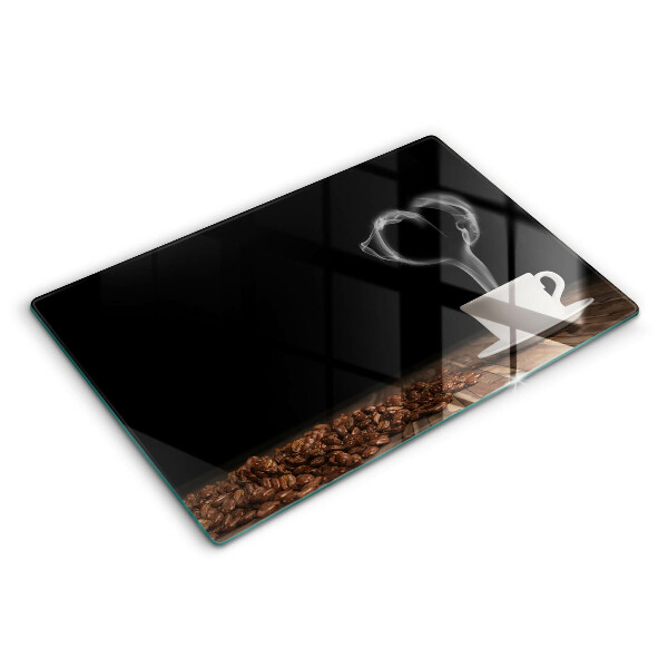 Herdabdeckung Kaffeetasse-Herz