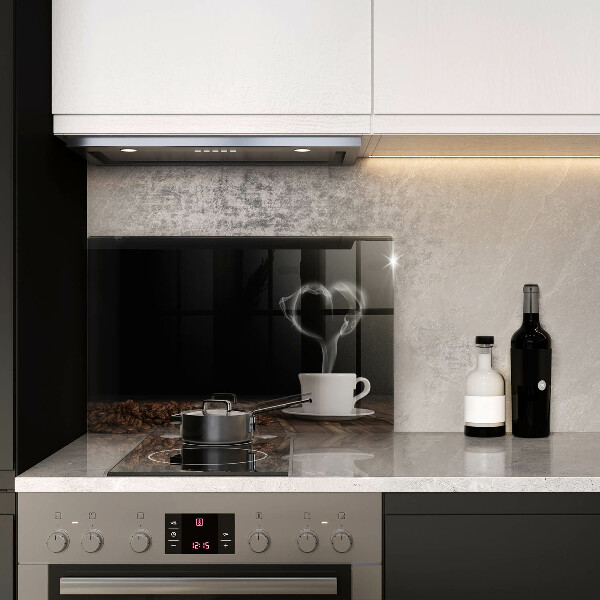 Herdabdeckung Kaffeetasse-Herz