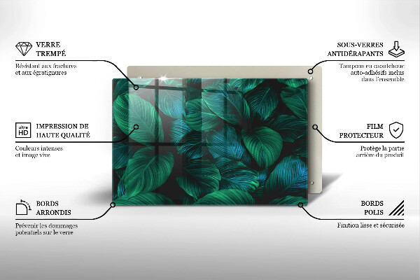 Herdabdeckung Dschungelblätter