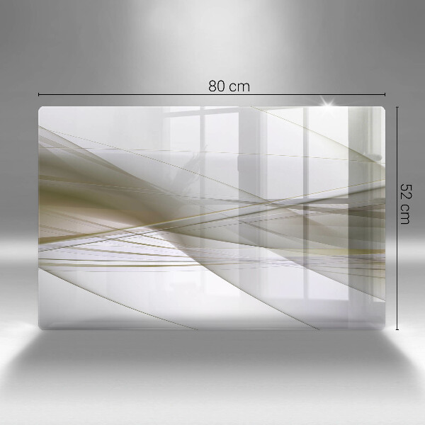 Herdabdeckung Abstraktes Liniendesign