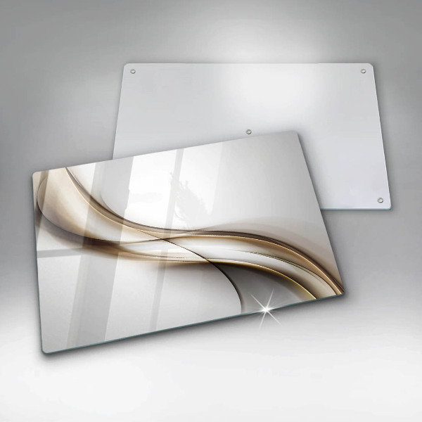 Herdabdeckung Weiche Linien Abstraktion