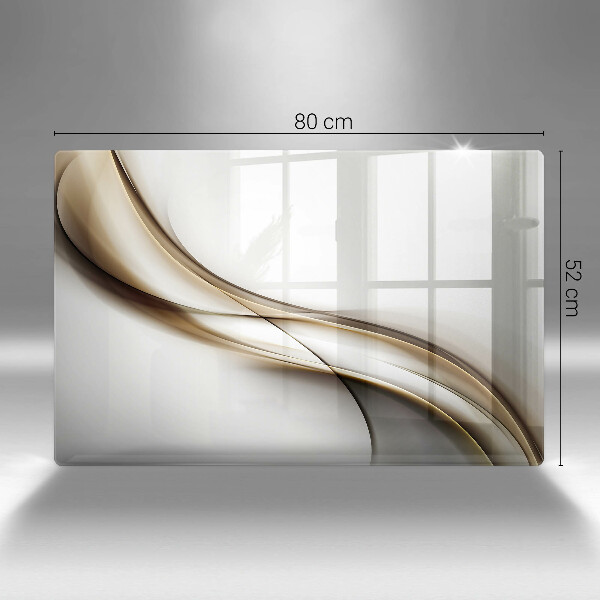 Herdabdeckung Weiche Linien Abstraktion