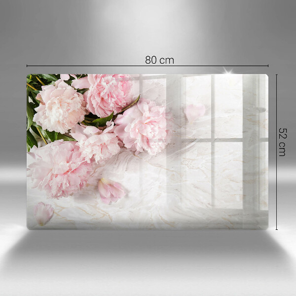 Herdabdeckung Zarte Rosenblüten