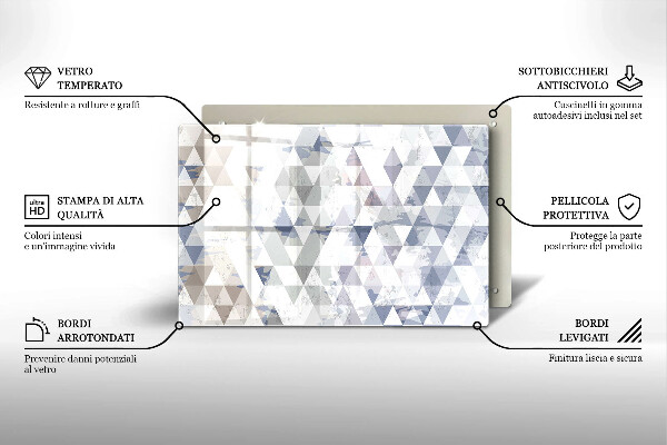 Herdabdeckung Dreiecksmuster